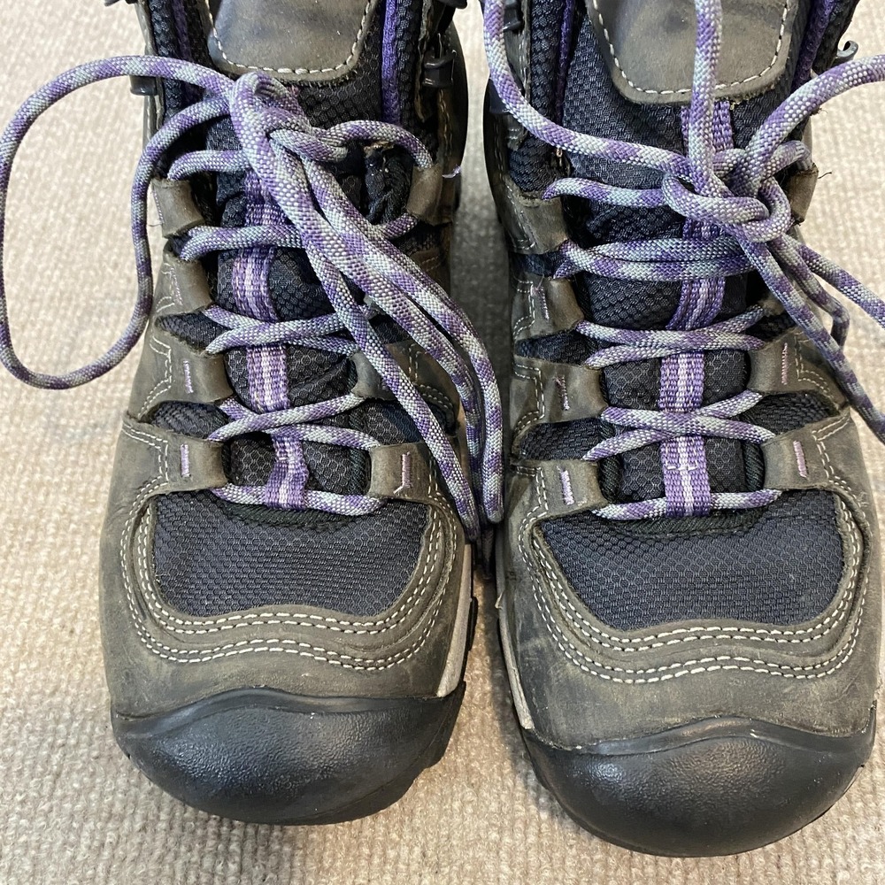 KEEN Boots Womens Size 8.5 Brown Leather Waterproof Ankle Hiking Lace Up 1017679 - Picture 6 of 11